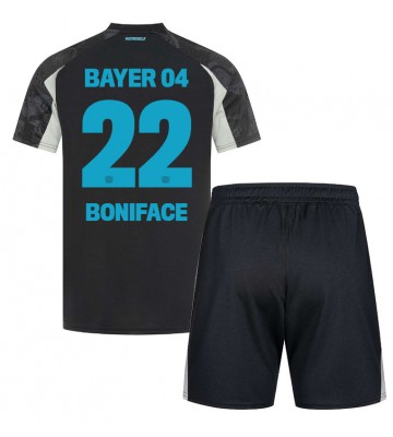 Bayer Leverkusen Victor Boniface #22 Alternativní dres komplet pro Děti 2024-25 Krátkým Rukávem (+ Krátké kalhoty)